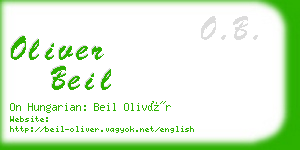 oliver beil business card